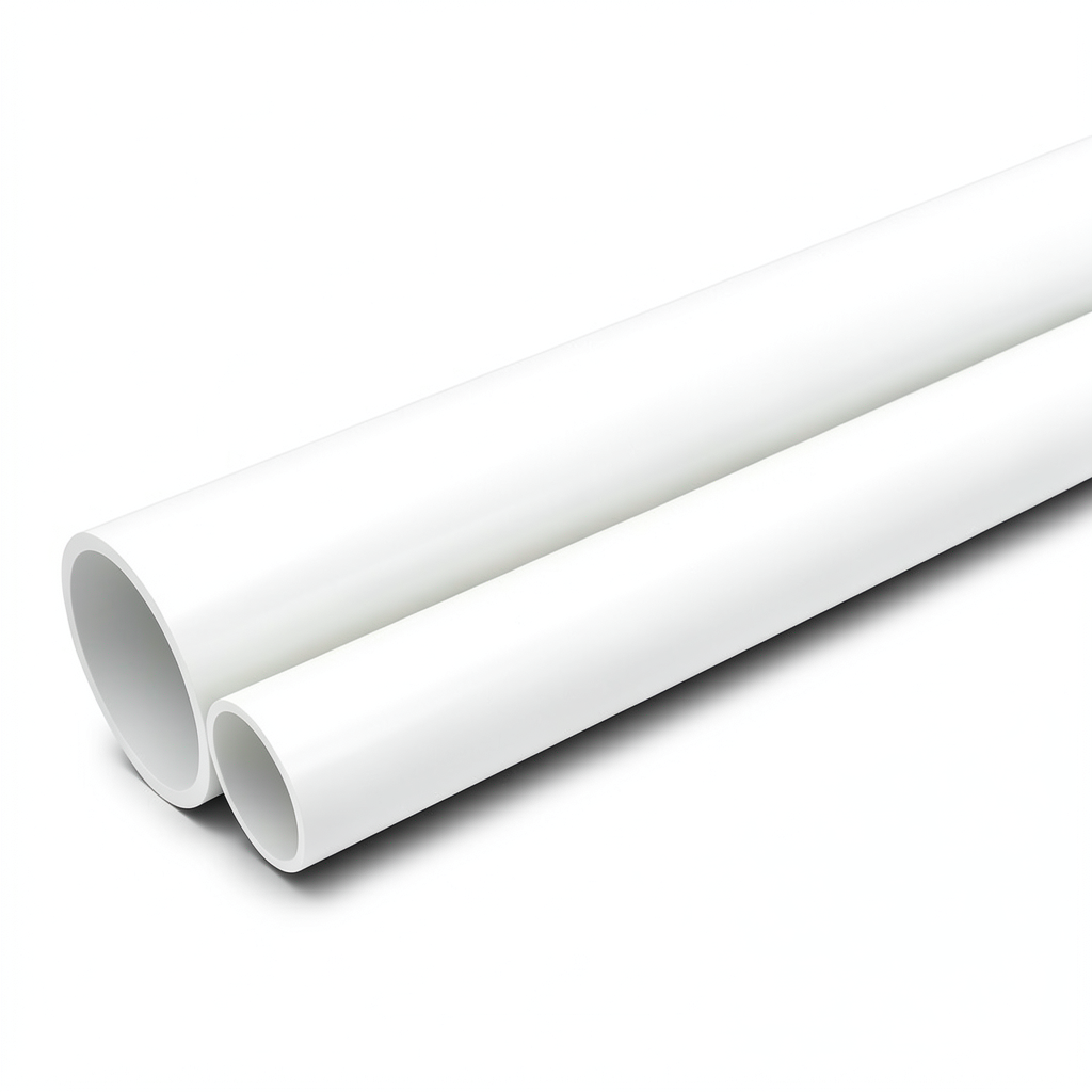 مواسير UPVC جدول 40 مقاس 6 إنش سمك 7.11 مم لون أبيض
