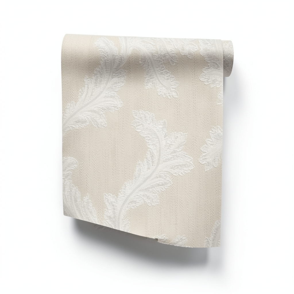 Italian Wallpaper 10m x 1.06m Beige Color, Model 7311