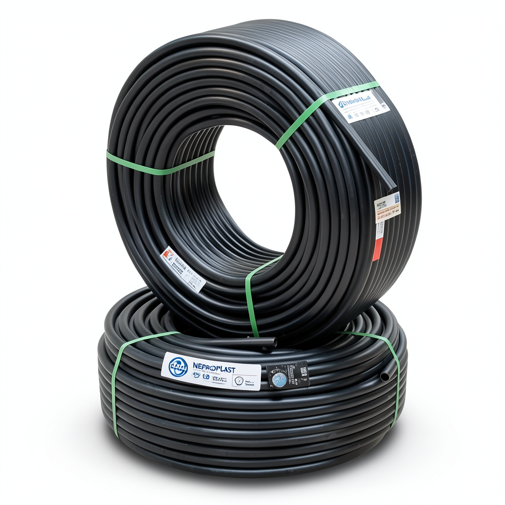 HDPE Pipes PE 80 Pressure 10 Bar 40 mm Diameter 3 mm Thickness Black | NEPROPLAST