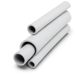 مواسير UPVC 3P Brand جدول 40 مقاس ¾ إنش سمك 2.87 مم لون رمادي فاتح