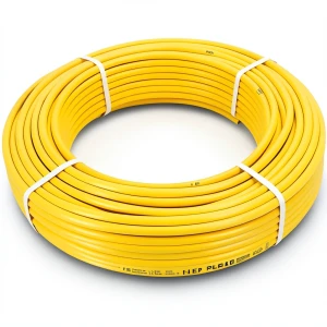 أنابيب HDPE PE 80 ضغط 3.2 بار قطر خارجي 63 مم سمك 1.8 مم لون أصفر | نيبروبلاست