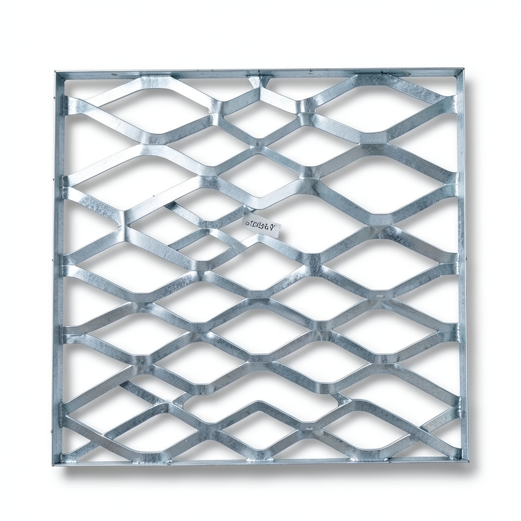 Galvanised Steel Expanded Metal Mesh Bahri Thickness 1.4 mm Width 2.44 m Length 3 m