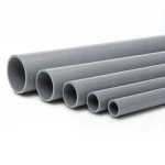 مواسير UPVC الجودة ضغط 4 بار   500 مم سمك 9.8 مم لون رمادي