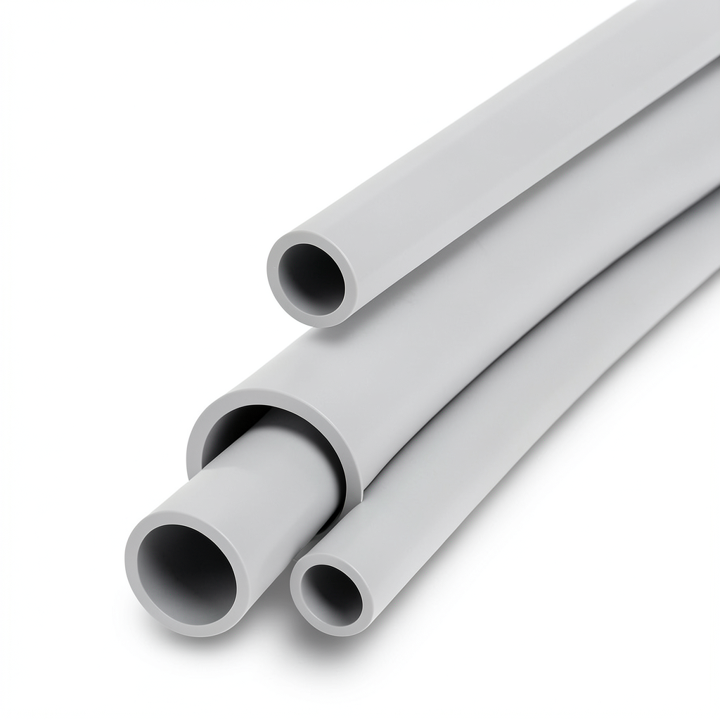 مواسير UPVC جدول 40 مقاس 2 إنش سمك 3.91 مم لون رمادي فاتح