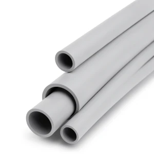 مواسير UPVC جدول 40 مقاس ½ 2 إنش سمك 5.16 مم لون رمادي فاتح