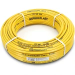 أنابيب HDPE نيبروبلاست PE 80 ضغط 3.2 بار قطر خارجي 75 مم سمك 1.9 مم لون أصفر | نيبروبلاست