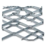 Galvanised Steel Expanded Metal Mesh Bahri 1.5 mm Thickness 2.44 m Width 2 m Length