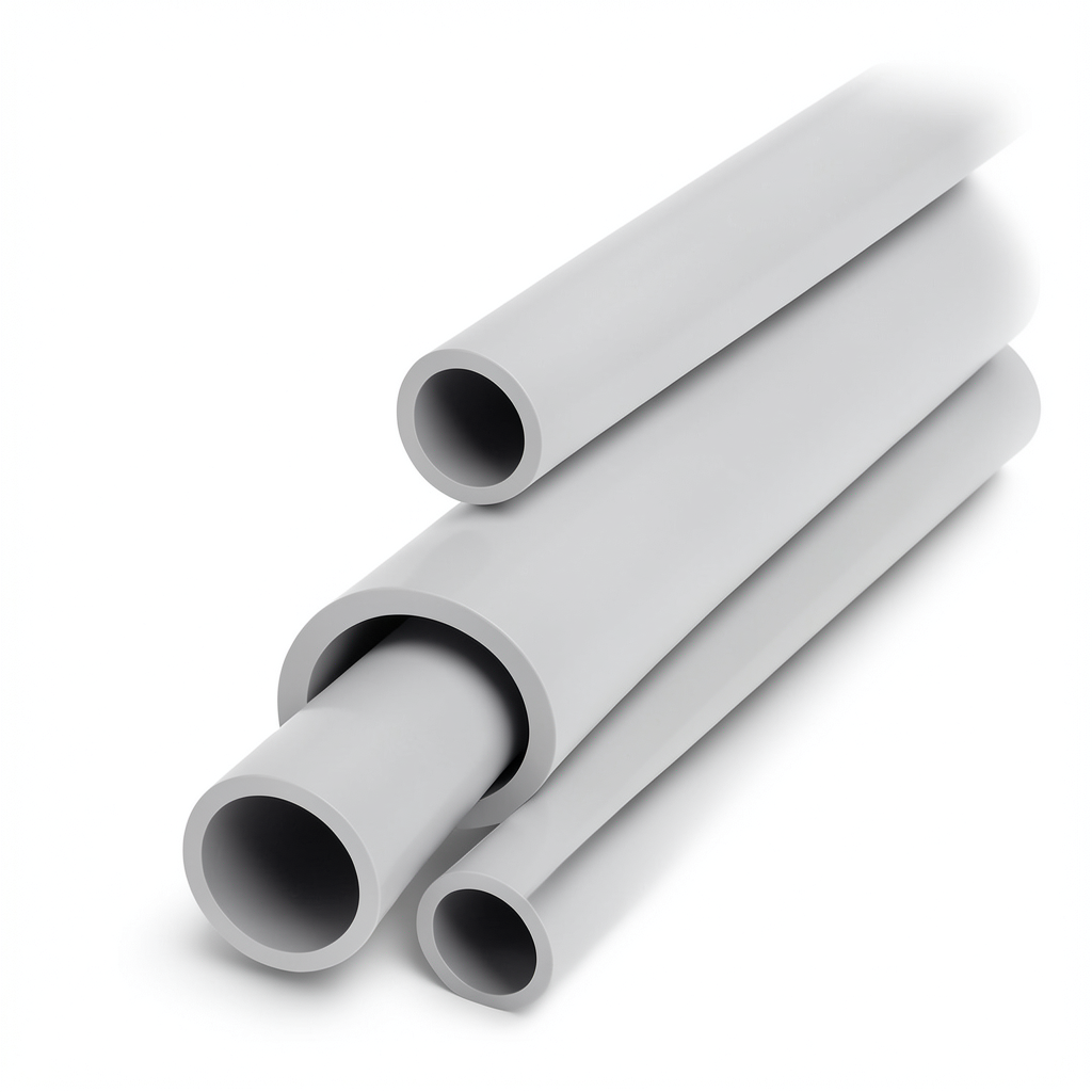 مواسير UPVC جدول 40 مقاس 4 إنش سمك 6.02 مم لون رمادي فاتح