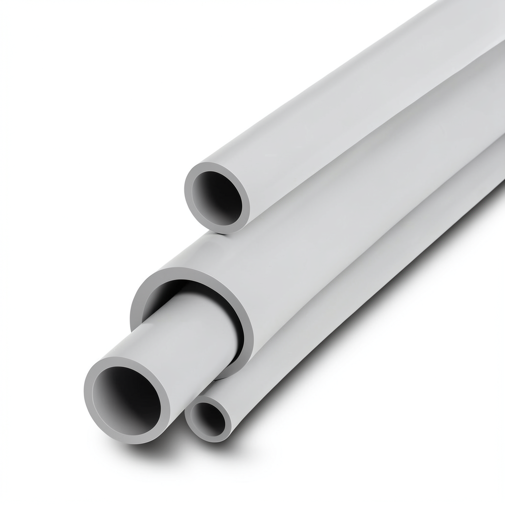 مواسير UPVC جدول 40 مقاس 6 إنش سمك 7.11 مم لون رمادي فاتح