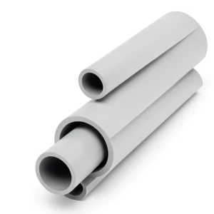 UPVC Pipes Schedule 40 Size 8 Inch Thickness 8.18 mm Light Gray