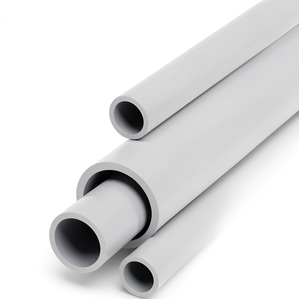 أنابيب UPVC 3P جدول 80 مقاس ¾ إنش سمك 3.91 مم لون رمادي فاتح