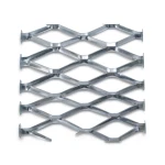 Galvanised Steel Expanded Metal Mesh Bahri 1.8 mm Thickness 2.44 m Width 3 m Length