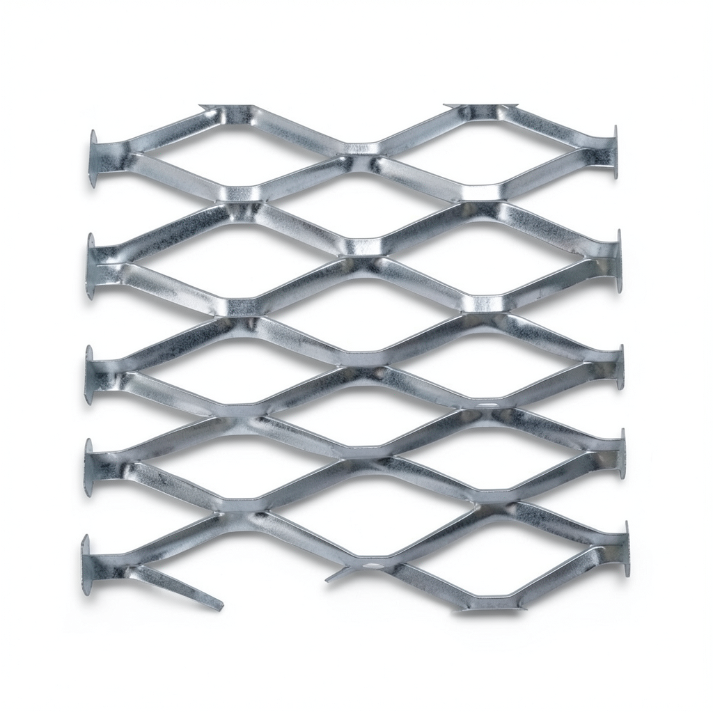 Galvanised Steel Expanded Metal Mesh Bahri 1.8 mm Thickness 2.44 m Width 3 m Length