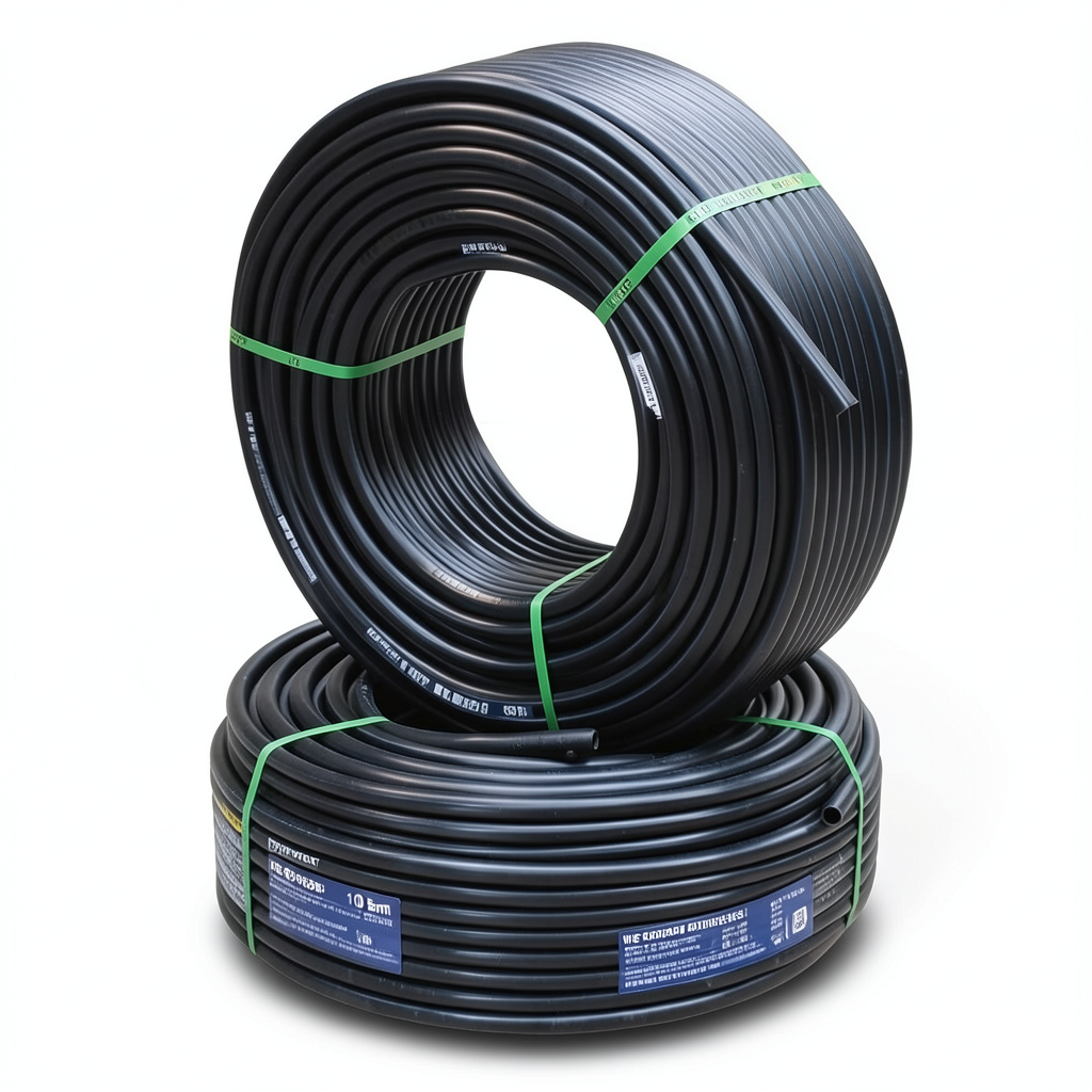 أنابيب HDPE PE 80 ضغط 10 بار قطر 50 مم سمك 3.7 مم لون أسود | نيبروبلاست