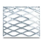 Galvanised Steel Expanded Metal Mesh Bahri Thickness 2.7 mm Width 2.44 m Length 1 m