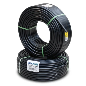 HDPE Pipes PE 80 Pressure 10 Bar Outside Diameter 63 mm Thickness 4.7 mm Black | NEPROPLAST