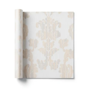 Italian Wallpaper 10m x 1.06m Light Beige, Model 3041