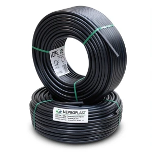 أنابيب HDPE PE 80 ضغط 10 بار قطر خارجي 90 مم سمك 6.7 مم لون أسود | نيبروبلاست