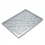 Galvanised Steel Expanded Metal Mesh Bahri Thickness 1.2 mm Width 2.44 m Length 3 m