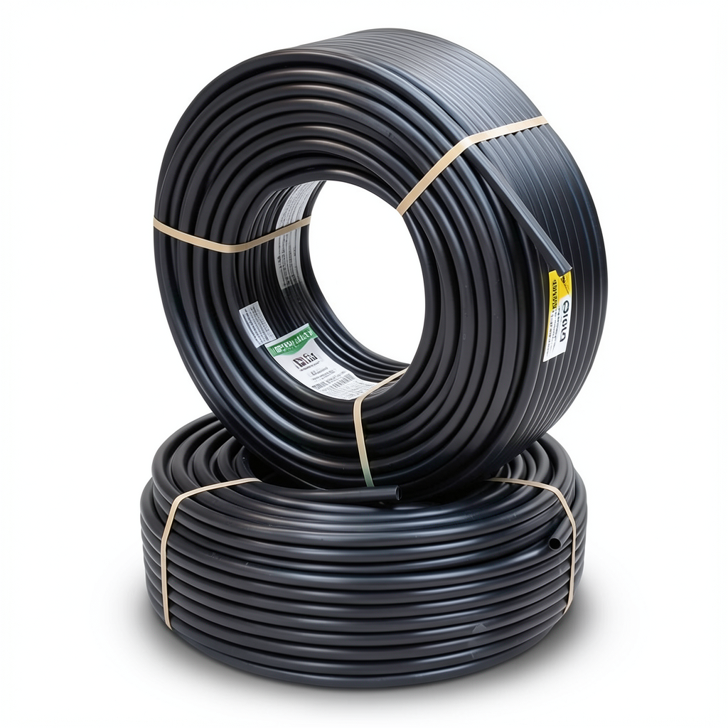 أنابيب HDPE PE 80 ضغط 10 بار قطر 125 مم سمك 9.2 مم لون أسود | نيبروبلاست