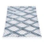 Galvanised Steel Expanded Metal Mesh Bahri Thickness 1.2 mm Width 2.44 m Length 4 m