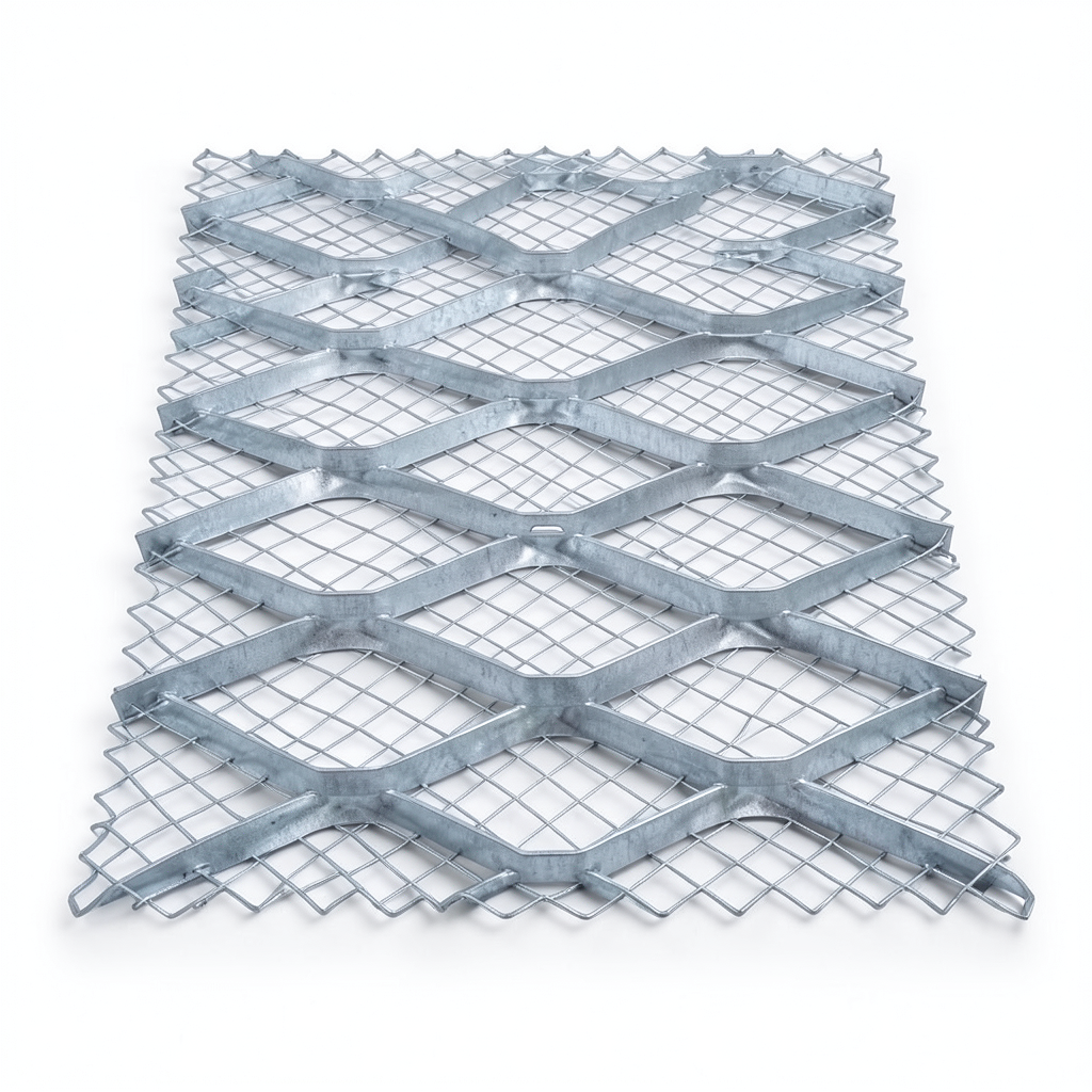 Galvanised Steel Expanded Metal Mesh Bahri Thickness 1.2 mm Width 2.44 m Length 4 m