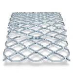 Galvanised Steel Expanded Metal Mesh Bahri Thickness 1.7 mm Width 2.44 meter Length 2 meter