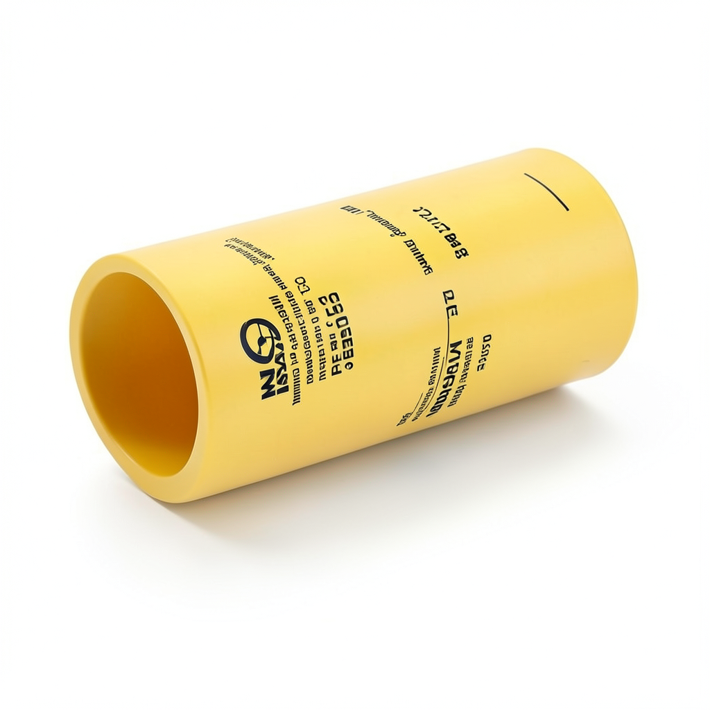 مواسير HDPE PE 80 ضغط 3.2 بار قطر خارجي 225 مم سمك 5.5 مم لون أصفر | نيبروبلاست