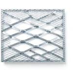 Galvanised Steel Expanded Metal Mesh Bahri 1.8 mm Thickness 2.44 m Width 3 m Length
