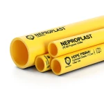 مواسير HDPE PE 80 ضغط 4 بار قطر خارجي 560 مم سمك 17.2 مم لون أصفر | نيبروبلاست