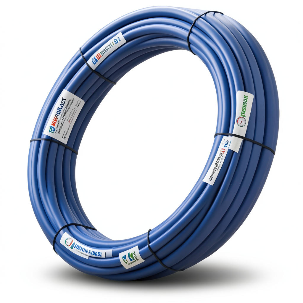 أنابيب HDPE PE 80 ضغط 10 بار قطر خارجي 125 مم سمك 9.2 مم لون أزرق | نيبروبلاست
