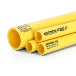 مواسير HDPE PE 80 ضغط 3.2 بار قطر خارجي 250 مم سمك 6.2 مم لون أصفر | نيبروبلاست