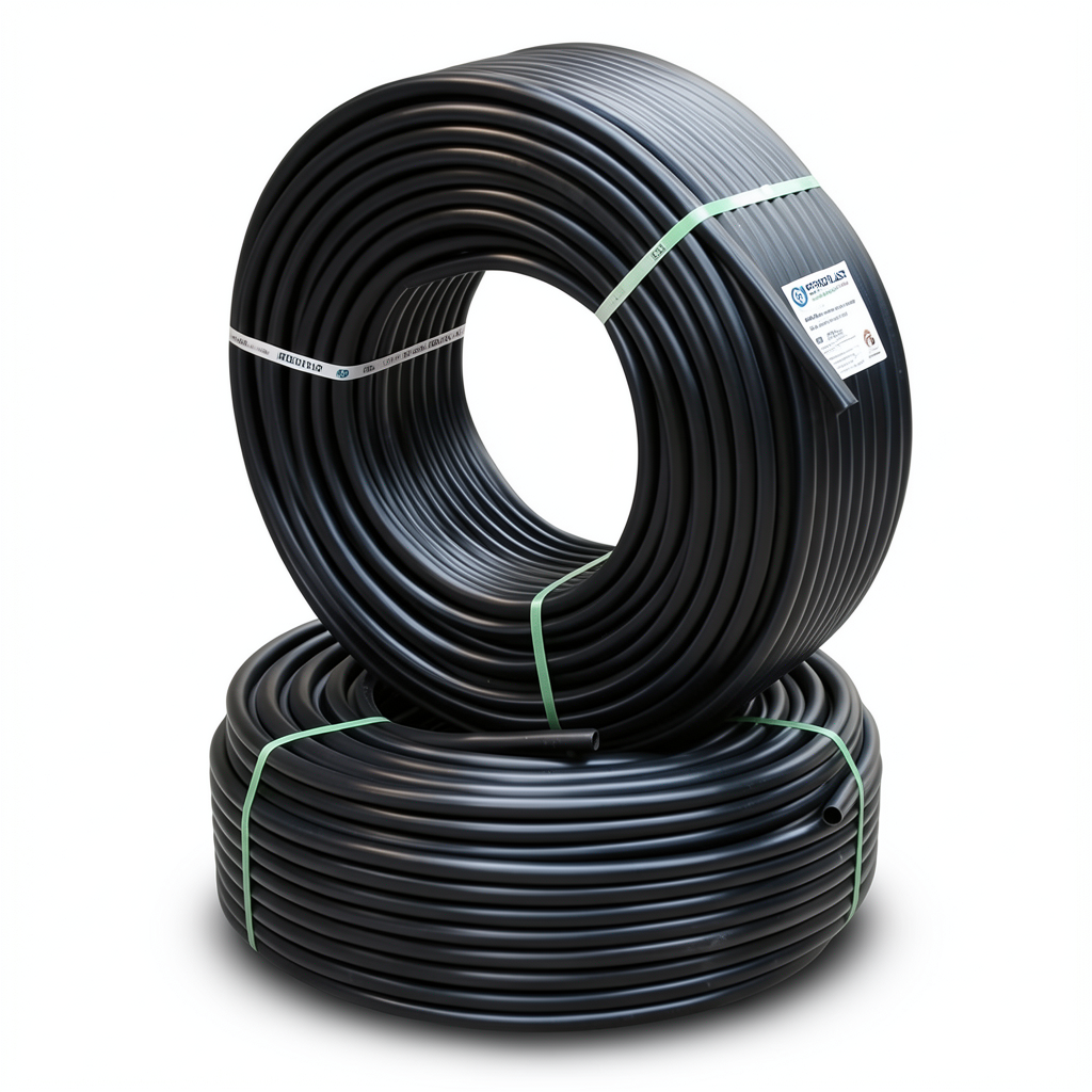 أنابيب HDPE PE 80 ضغط 10 بار قطر 40 مم سمك 3 مم لون أسود | نيبروبلاست