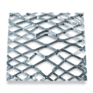 Galvanised Steel Expanded Metal Mesh Bahri Thickness 2.7 mm Width 2.44 m Length 3 m