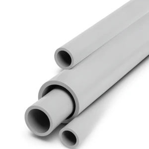 UPVC Pipes Schedule 80 Size 2 Inch Thickness 5.54 mm Light Gray
