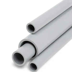 مواسير UPVC جدول 80 مقاس 3 إنش سمك 7.62 مم لون رمادي فاتح