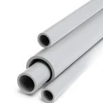 مواسير UPVC جدول 80 مقاس 8 إنش سمك 12.7 مم لون رمادي فاتح