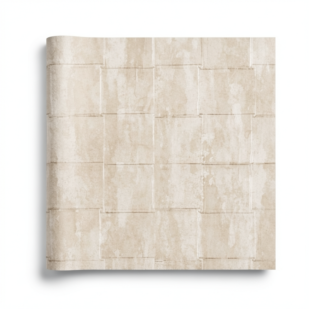 Italian Wall Covering 10m x 0.53m Beige Color, Model 41221