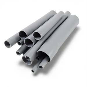 مواسير UPVC ضغط 10 بار قطر خارجي 25 مم سمك 1.5 مم لون رمادي