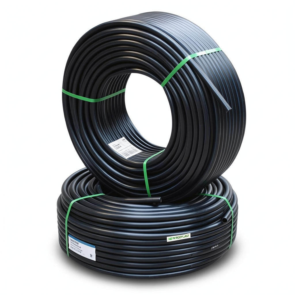 أنابيب HDPE PE 80 ضغط 10 بار قطر 50 مم سمك 3.7 مم لون أسود | نيبروبلاست