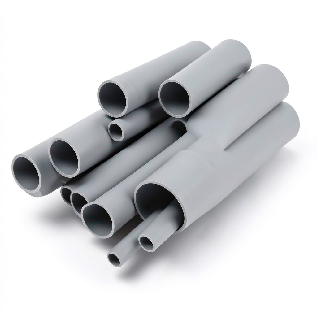 مواسير UPVC ضغط 10 بار قطر خارجي 40 مم سمك 1.9 مم لون رمادي