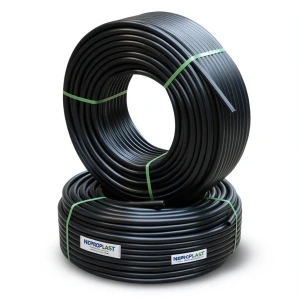 أنابيب HDPE نيبروبلاست PE 80 ضغط 10 بار قطر خارجي 75 مم سمك 5.6 مم لون اسود | نيبروبلاست