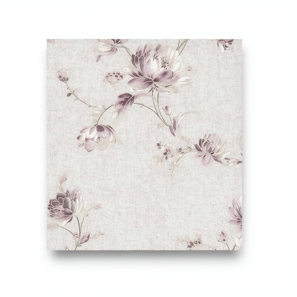 Floral Wallpaper Pale Beige Color 10m x 1.06m, Model 5945