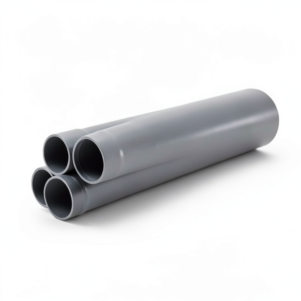 UPVC Pipes Pressure 10 Bar Outside Diameter 63 mm Thickness 3 mm Gray
