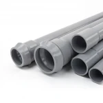 مواسير UPVC الوطنية ضغط 10 بار  قطر خارجي 180 مم سمك 6.9 مم لون رمادي