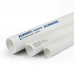 انابيب UPVC الوطنيه جدول 80  مقاس ½ إنش سمك 3.7 مم لون أبيض