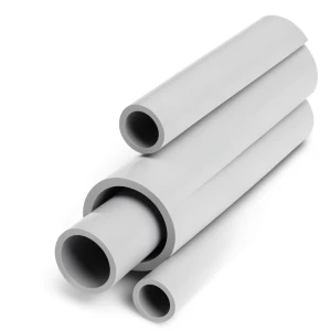 مواسير UPVC جدول 80 مقاس 1 إنش سمك 4.55 مم لون رمادي فاتح
