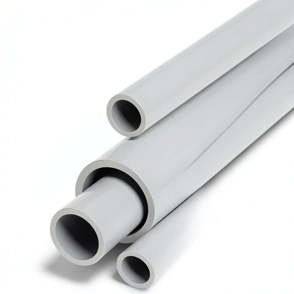 مواسير UPVC جدول 80 مقاس ¼ 1 إنش سمك 4.85 مم لون رمادي فاتح