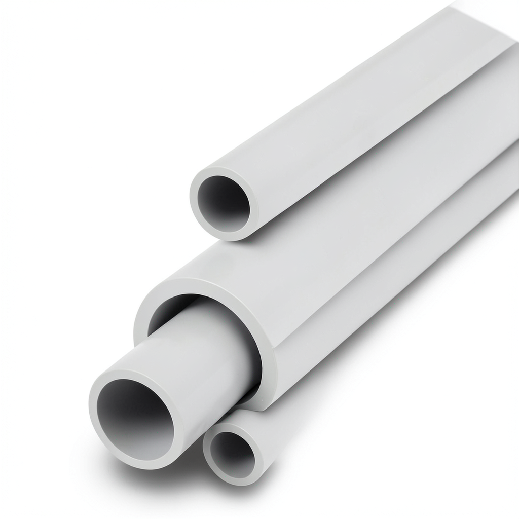 UPVC Pipes Schedule 80 Size 2 Inch Thickness 5.54 mm Light Gray