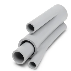 مواسير UPVC جدول 80 مقاس ½ 2 إنش سمك 7.01 مم لون رمادي فاتح